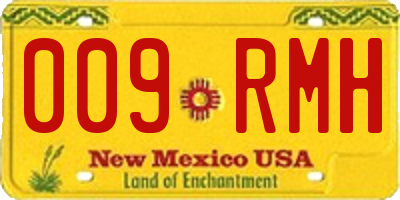 NM license plate 009RMH