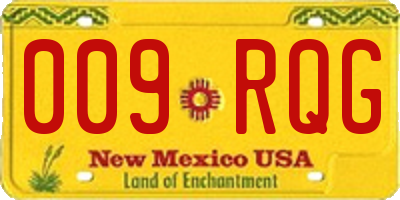 NM license plate 009RQG