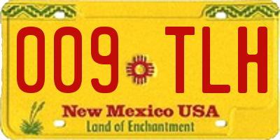 NM license plate 009TLH