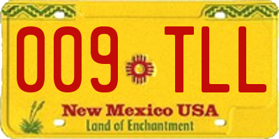 NM license plate 009TLL