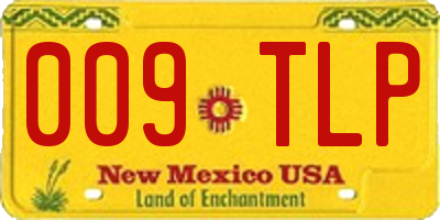 NM license plate 009TLP