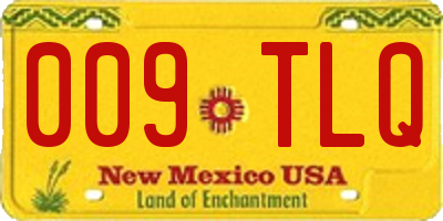 NM license plate 009TLQ