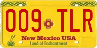 NM license plate 009TLR
