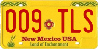 NM license plate 009TLS