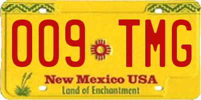 NM license plate 009TMG