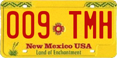 NM license plate 009TMH