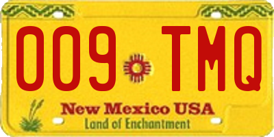 NM license plate 009TMQ