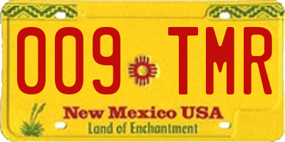 NM license plate 009TMR