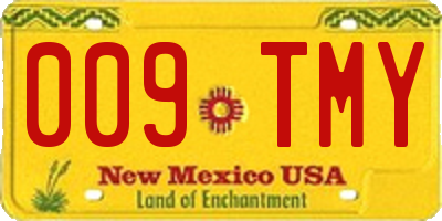 NM license plate 009TMY