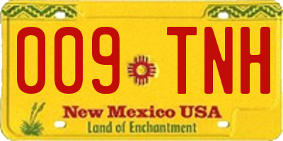 NM license plate 009TNH