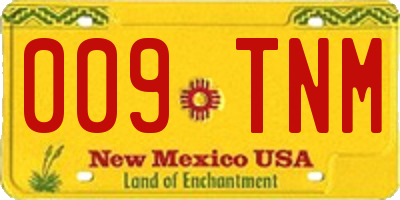 NM license plate 009TNM