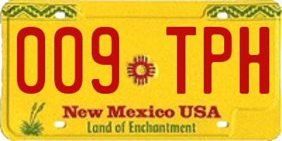 NM license plate 009TPH