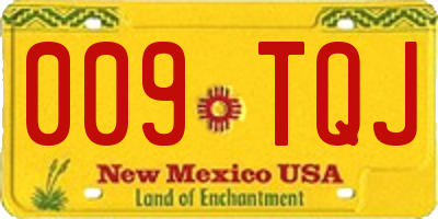 NM license plate 009TQJ