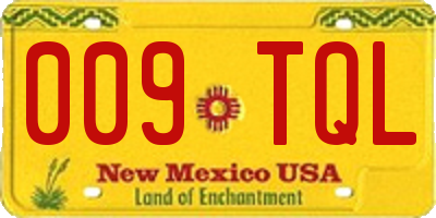 NM license plate 009TQL