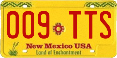 NM license plate 009TTS