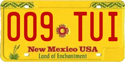 NM license plate 009TUI