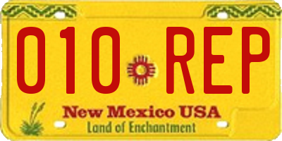 NM license plate 010REP