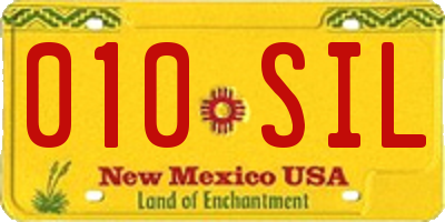 NM license plate 010SIL