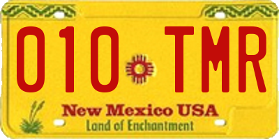 NM license plate 010TMR