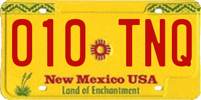 NM license plate 010TNQ
