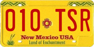 NM license plate 010TSR