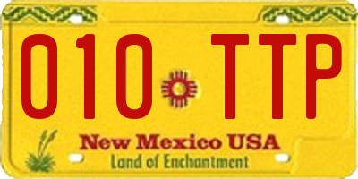 NM license plate 010TTP