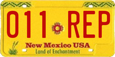 NM license plate 011REP