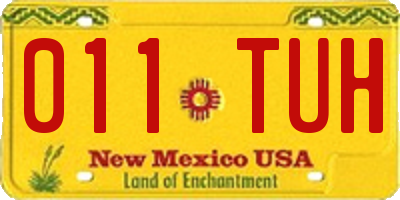 NM license plate 011TUH