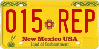NM license plate 015REP