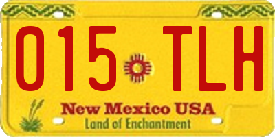 NM license plate 015TLH