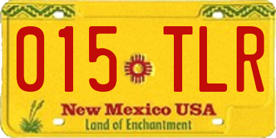 NM license plate 015TLR