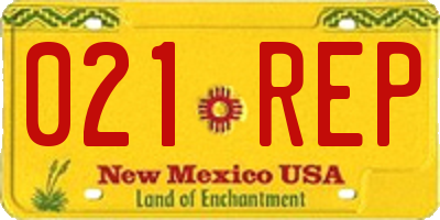 NM license plate 021REP
