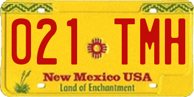 NM license plate 021TMH