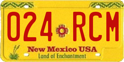 NM license plate 024RCM