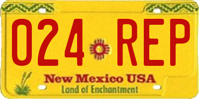 NM license plate 024REP