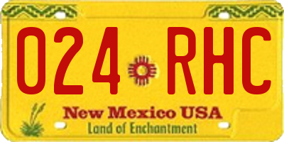 NM license plate 024RHC