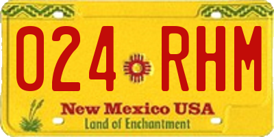 NM license plate 024RHM