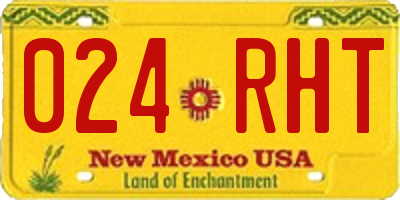 NM license plate 024RHT