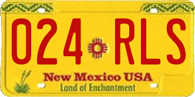 NM license plate 024RLS