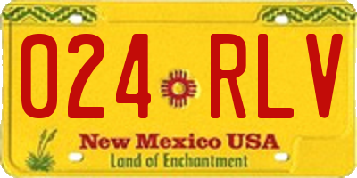 NM license plate 024RLV