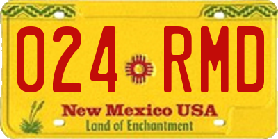 NM license plate 024RMD