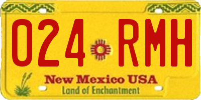 NM license plate 024RMH