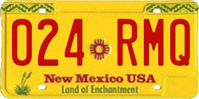 NM license plate 024RMQ