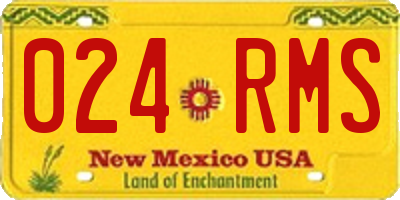 NM license plate 024RMS