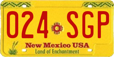 NM license plate 024SGP