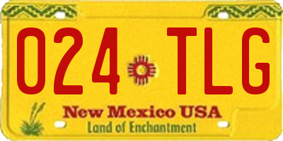 NM license plate 024TLG