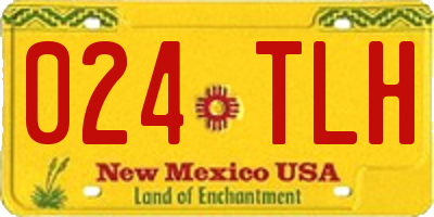 NM license plate 024TLH
