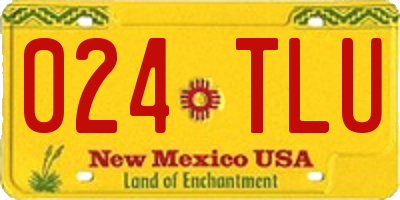 NM license plate 024TLU