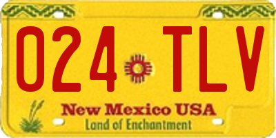 NM license plate 024TLV
