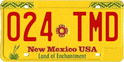 NM license plate 024TMD